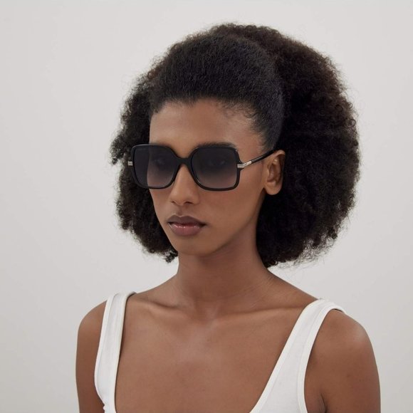 Gucci GG1449S 001 Square Sunglasses - Black/Grey Gradient main image 9